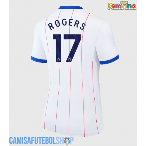 Camisa de time de futebol Chelsea Morgan Rogers #17 Replicas 3º Equipamento Feminina 2026-27 Manga Curta